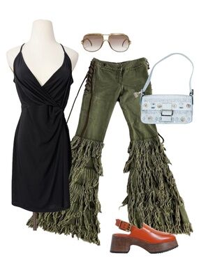 LBD Mini Beach Dress Black Size Medium V-Neck Halter